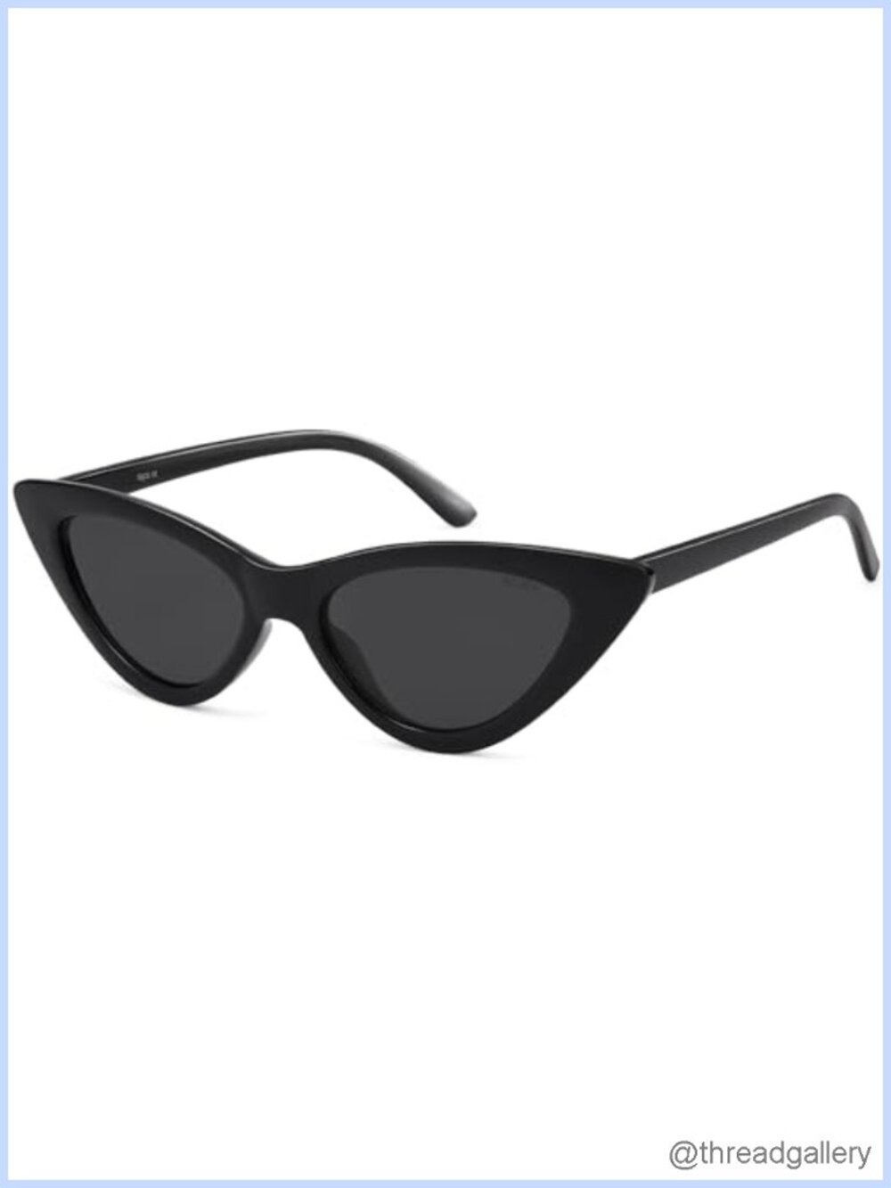 Retro Vintage Narrow Cat Eye Sunglasses UV400 Full Coverage